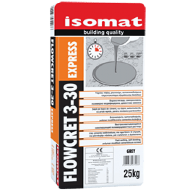 Hitrovezoča talna samorazlivna izravnalna masa Isomat Flowcret 3-30 Express Izravnalne mase