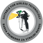 Piktogram za barvno primerno za strojni nanos