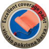 Piktogram dobra pokrivnost barve.