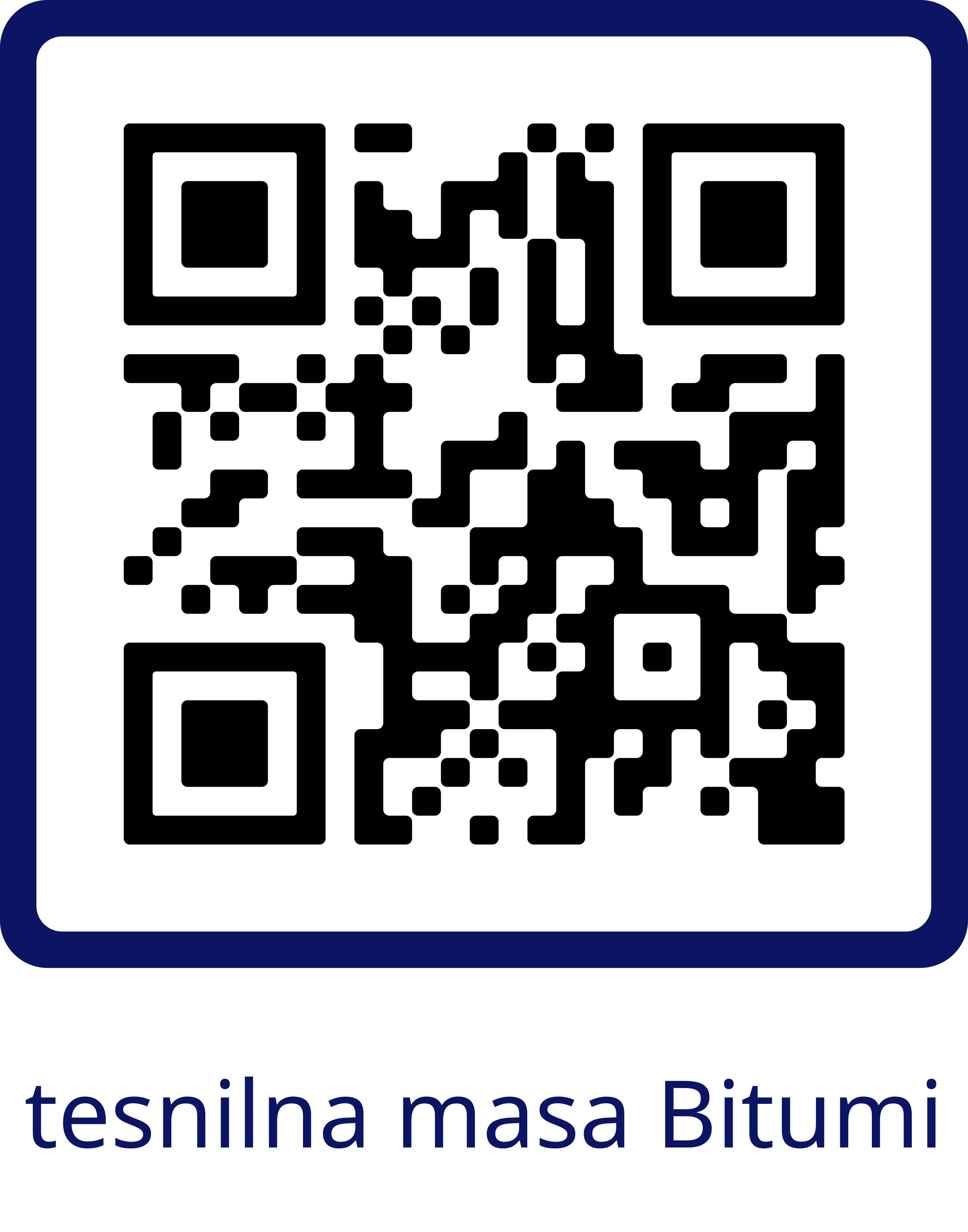 QR koda: Vgradnja tesnilne mase Bitumi